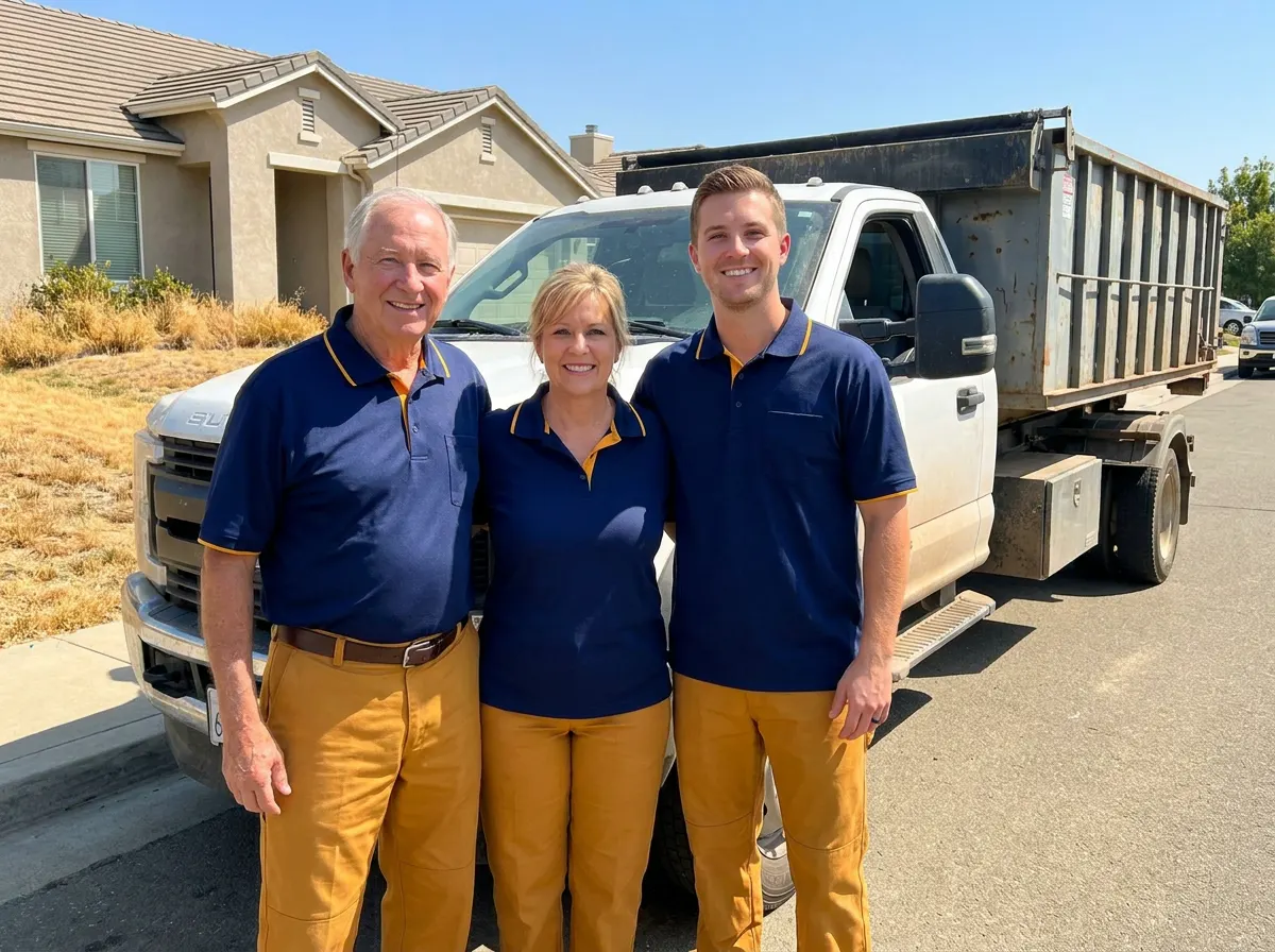 Binny Dumpster Rental dumpster rental team in Clovis, CA
